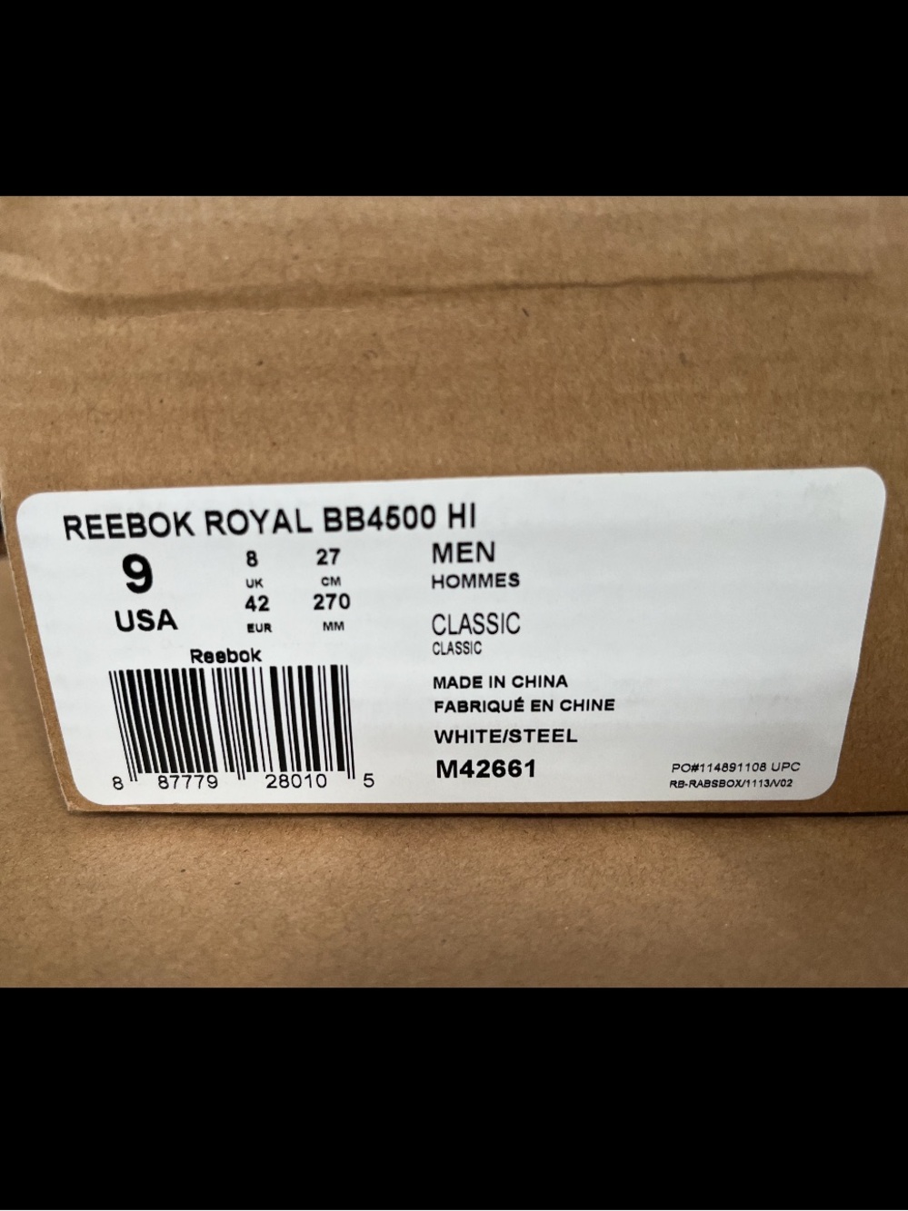 Reebok White Leather High-Top Sneakers - Picture 2 of 3